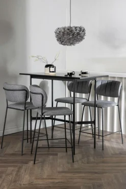 Best Venture Home Spisegruppe Rax med 4 stole Bell Black