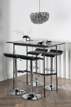 Best Venture Home Spisegruppe Rax med 4 stole Jonna Black