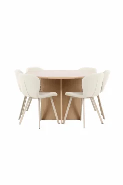 Sale Venture Home Strada-spisebord med Lilja-stol Beige