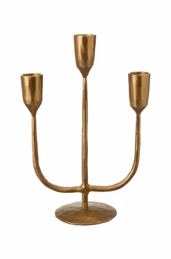Discount Wikholm Form Lysestage x 3 Priya Antik guld