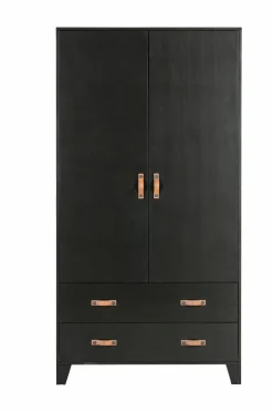 Hot WOOOD Garderobeskab Dian Black mdf/metal