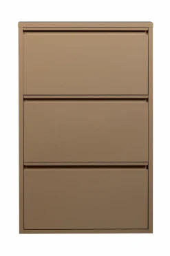 Clearance WOOOD Skoskab med 3 rum Sabine Sand