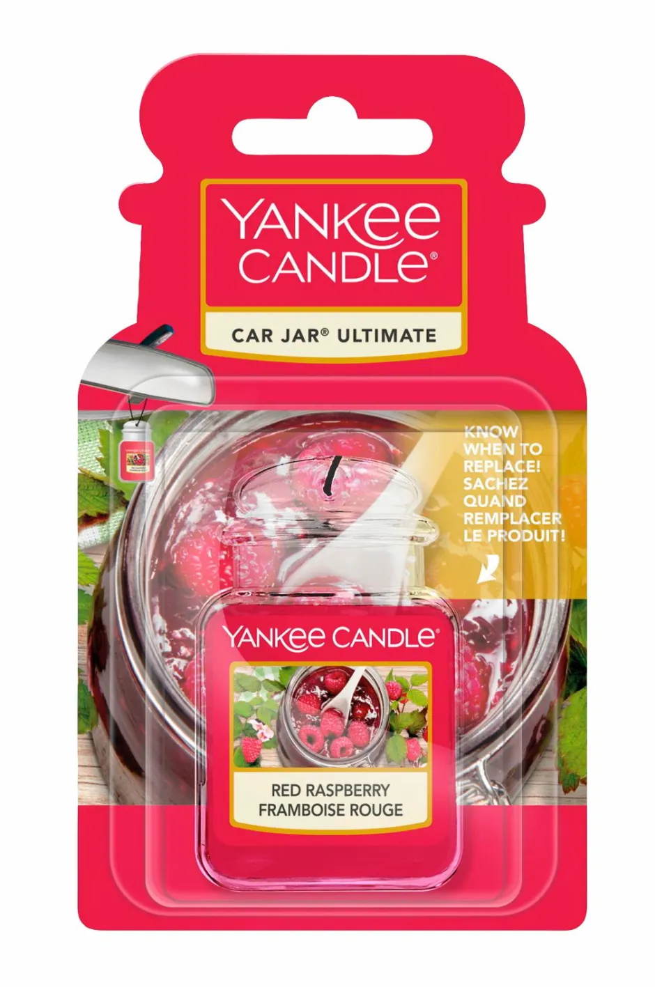 Best Yankee Candle Car Jar Ultimate Red Raspberry No Color